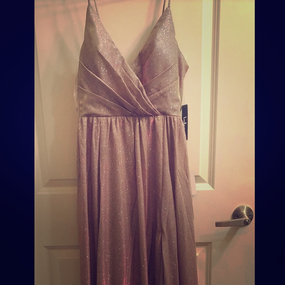 Iridescent maxi dress